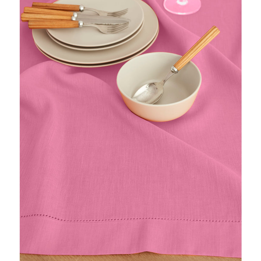 Classic Hemstitch Table Throw