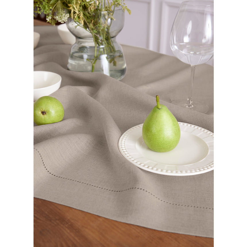Classic Hemstitch Table Throw