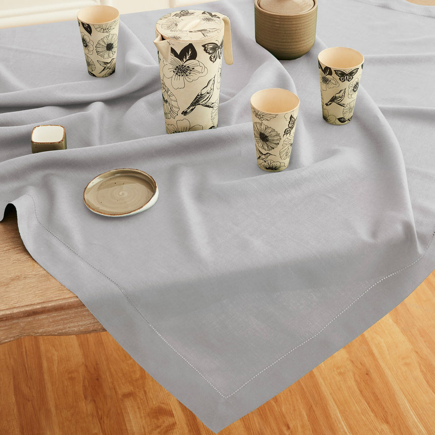 Classic Hemstitch Table Throw