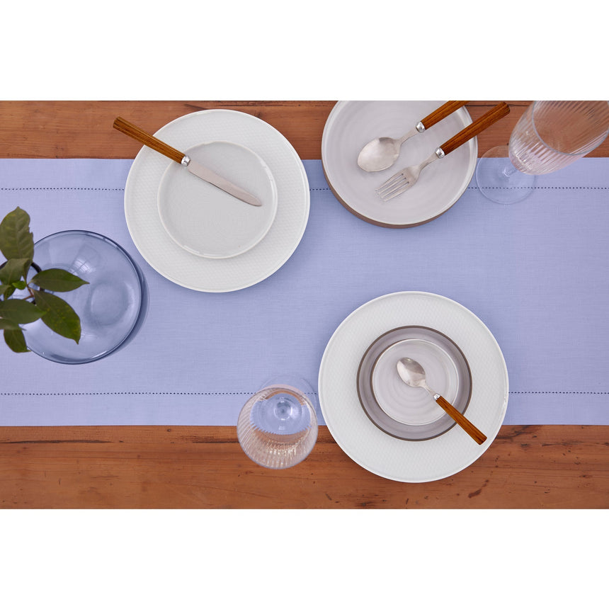 Cotton Linen Hemstitch Table Runner