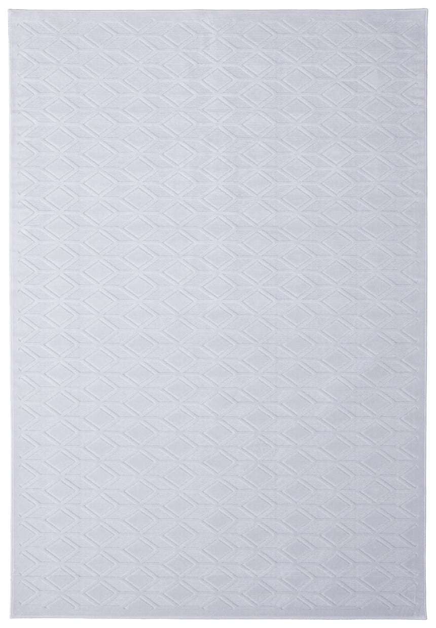 Feizy Saphir Mira Modern Geometric - White Area Rug - Clearance