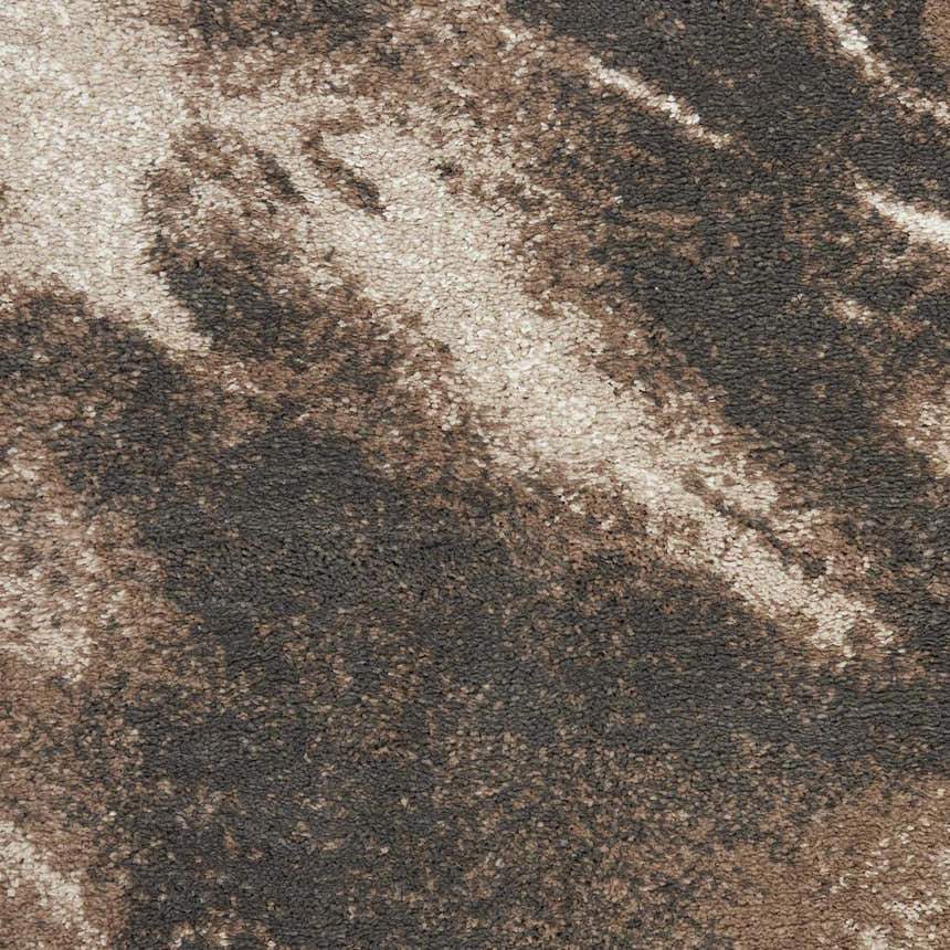 Close-up of the Nourison American Manor Ivory Mocha Rug, showing its soft texture and chestnut, ivory, and mocha tones.