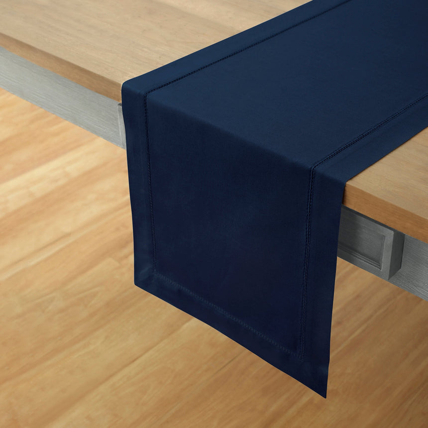 Cotton Linen Hemstitch Table Runner