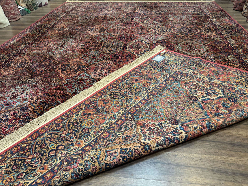 12x16 Karastan Multicolor Panel Kirman Rug #717, Rare Palace Size Wool Original 700 Series