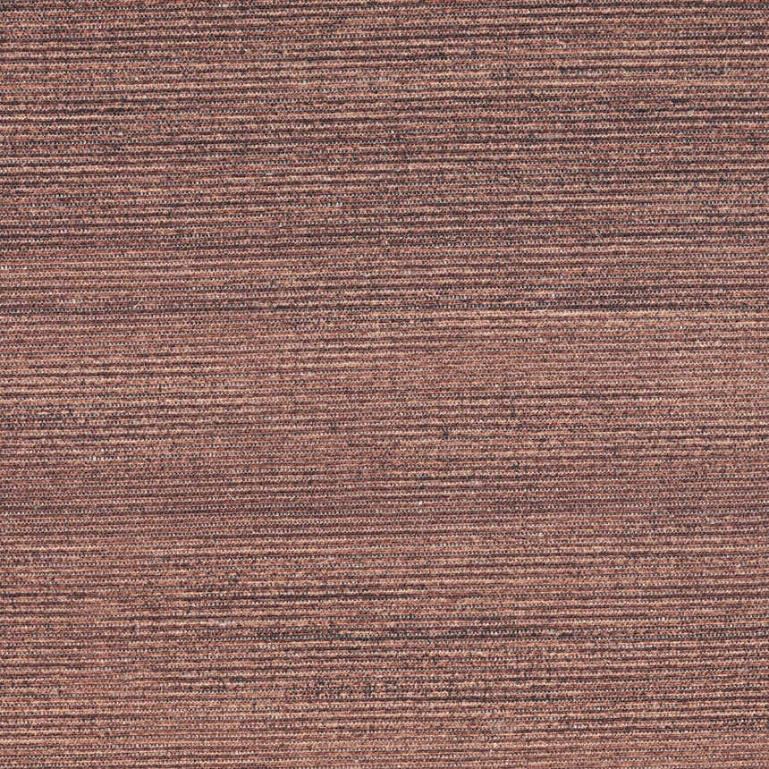 Close-up of Nourison Essentials Mocha rug. Light brown, mid-century modern design with a subtle horizontal stripe pattern.