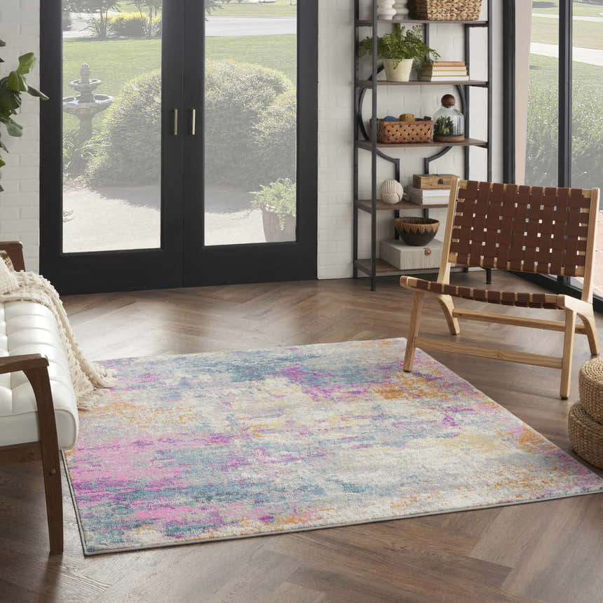 Nourison Passion Ivory Multicolor Modern Indoor Area Rug