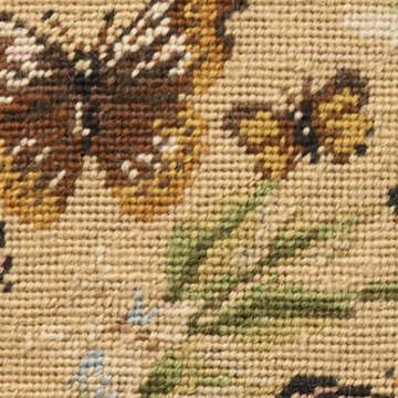 Mina Victory Vintage Pillow Butterflies Blush Indoor Throw Pillow