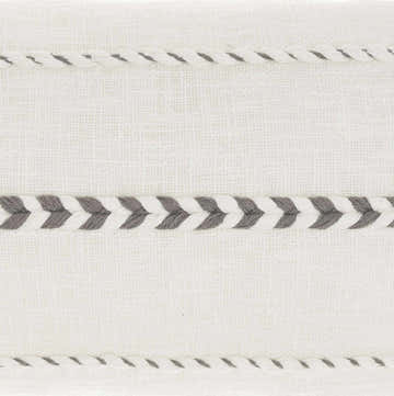 Mina Victory Lifestyle Braided Stripes Tass Grey Indoor Throw Pillow