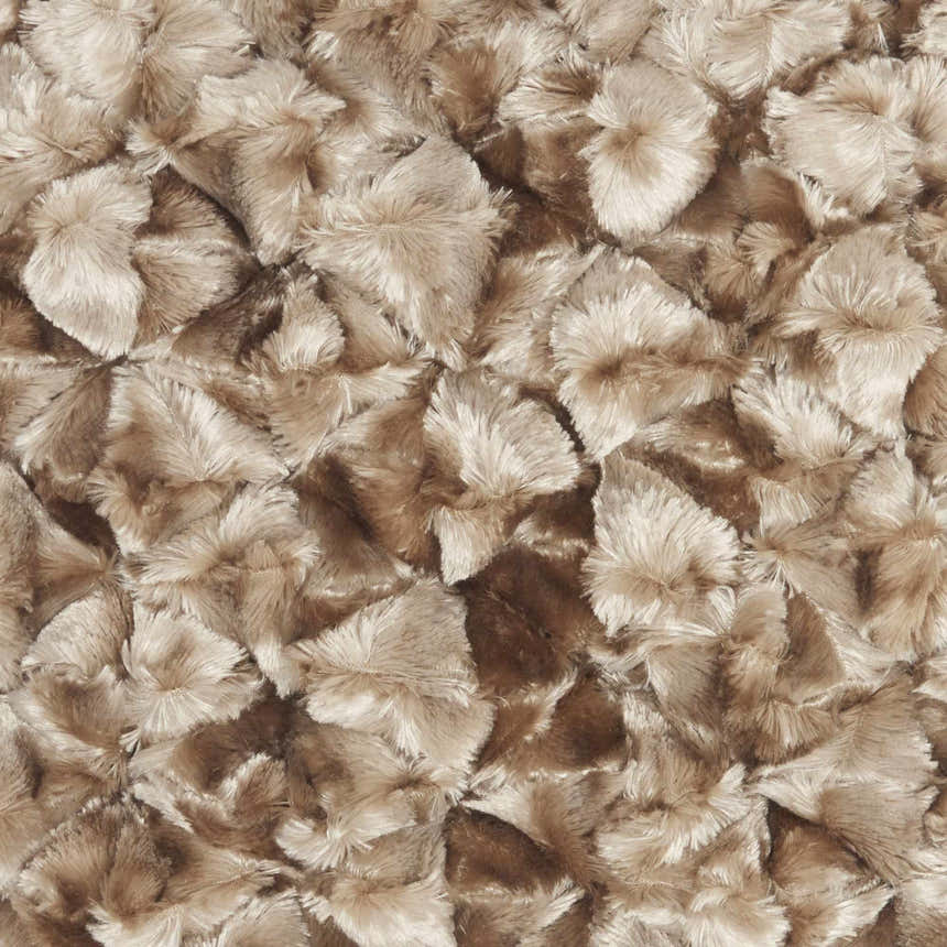 Mina Victory Sofia Velvet Shimmer Poms Beige Indoor Throw Pillow - Clearance