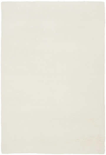 Close-up of the plush Nourison Plush Cloud Ivory rug. Soft, dense pile with subtle texture and a creamy ivory color.