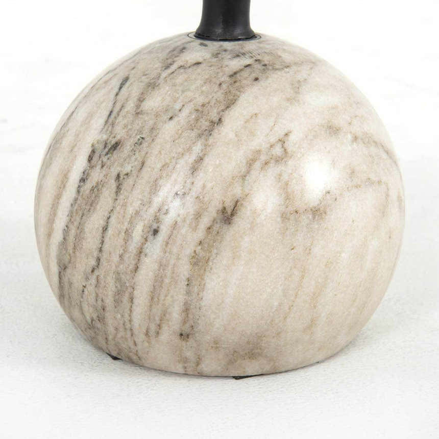 Four Hands Viola Accent Table - Antique White Marble