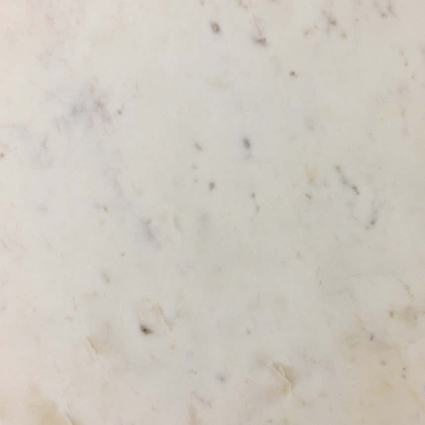 Four Hands Neda End Table - Polished White Marble