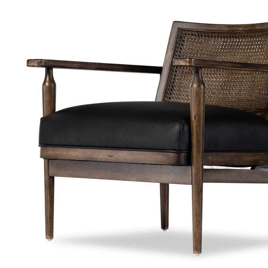 Four Hands Black Kensington Accent Chair