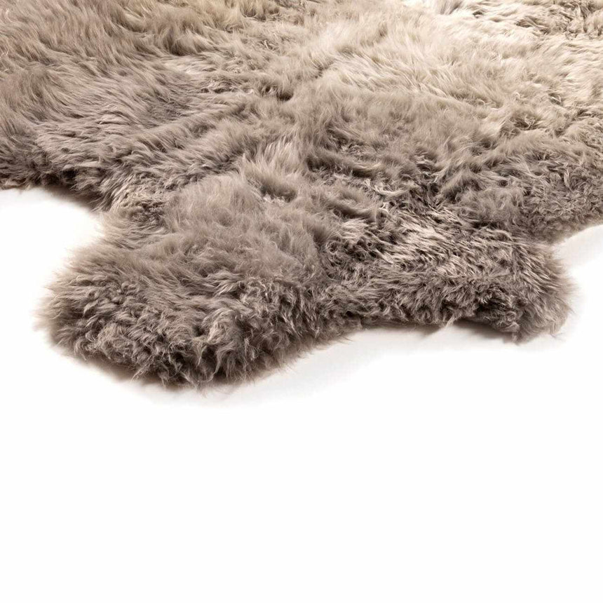 Four Hands Lalo Ombre Sheepskin Rug - Light Grey Ombre