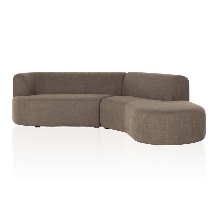 Four Hands Kipton 2-Piece Sectional - Gibson Mink