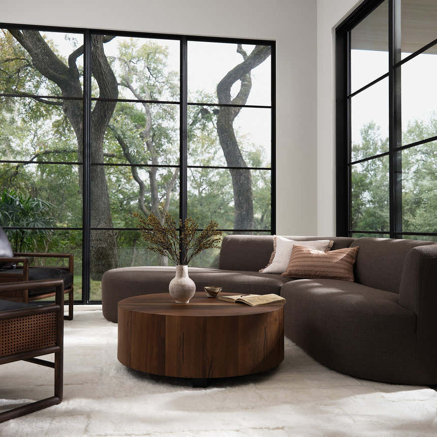 Four Hands Kipton 2-Piece Sectional - Gibson Mink