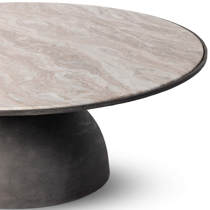 Four Hands Corbett Coffee Table - Creamy Taupe Marble