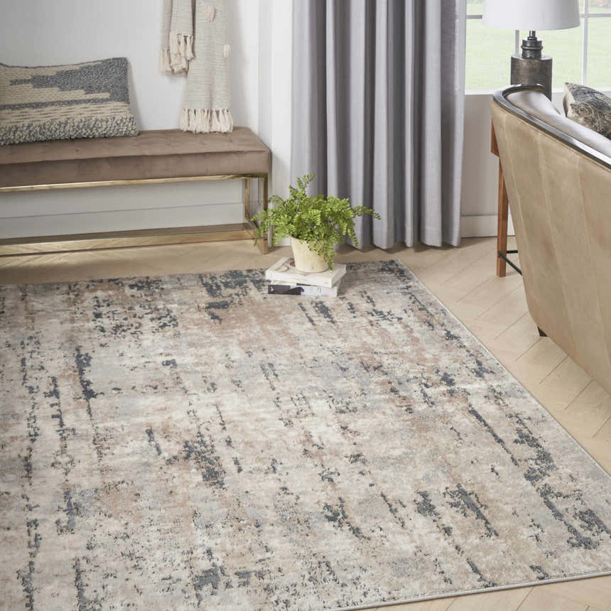 Nourison Quarry Beige Grey Modern Indoor Area Rug