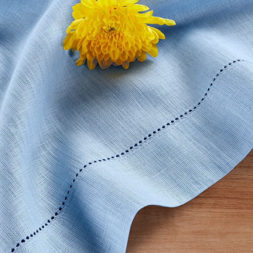 Classic Hemstitch Table Throw