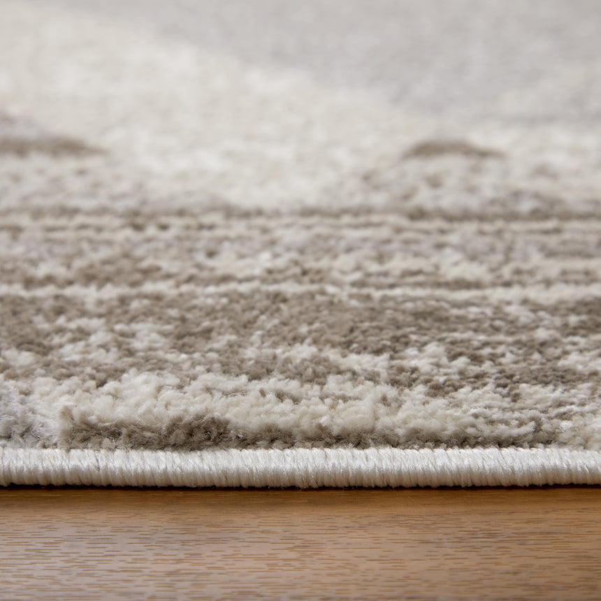 Feizy Vancouver Modern Geometric - Tan/Brown/Ivory Area Rug