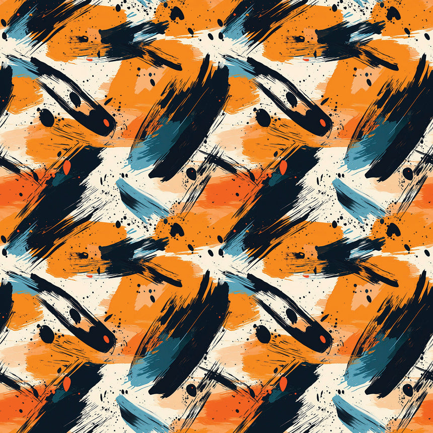 Kinetic Energy Abstract Mural