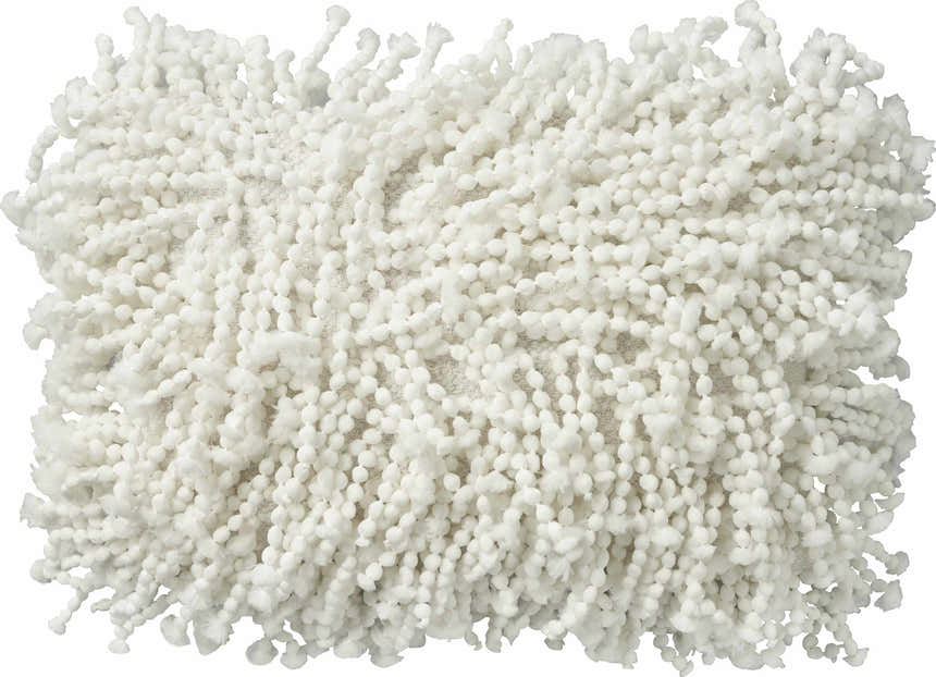 Mina Victory Shag Skinny Fugga White Indoor Throw Pillow - Clearance