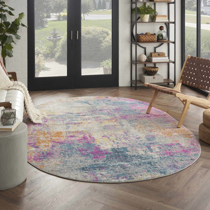 Nourison Passion Ivory Multicolor Modern Indoor Area Rug