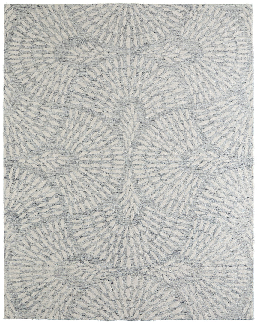 Feizy Wallace Modern Floral & Botanical - Gray/Ivory Area Rug