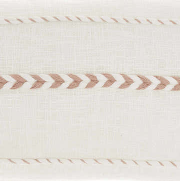 Mina Victory Lifestyle Braided Stripes Tass Blush Indoor Throw Pillow