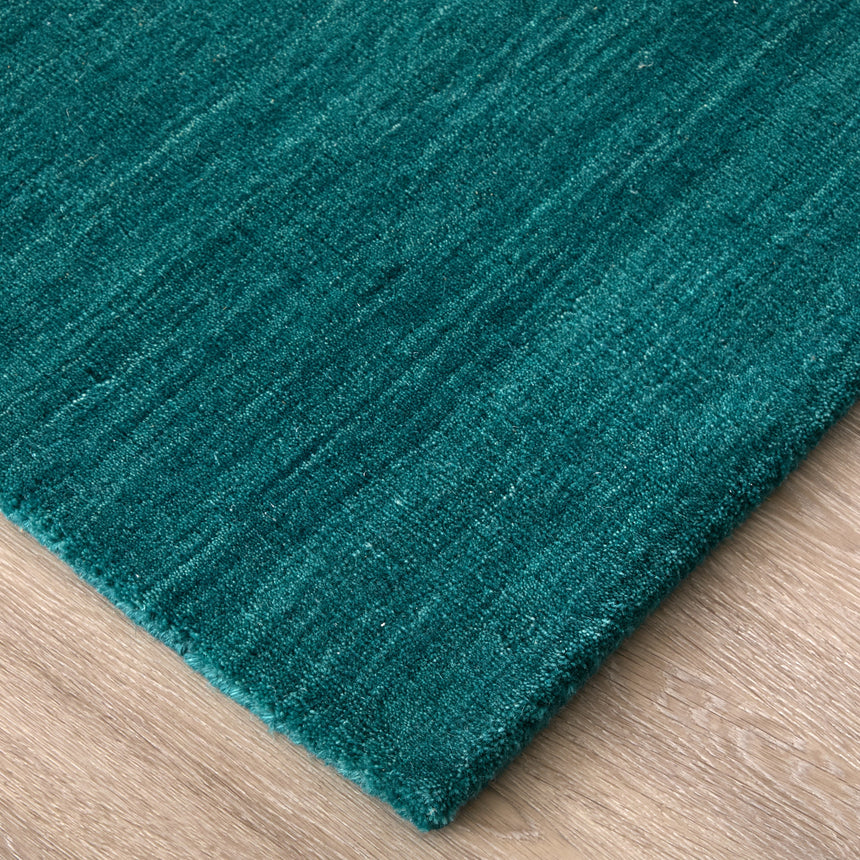 Feizy Luna Modern Solid - Blue/Green Area Rug