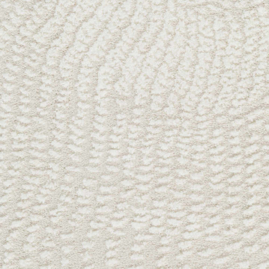Close-up of the DKNY Central Park West Ivory rug, showing its textured pile and subtle chestnut pattern.