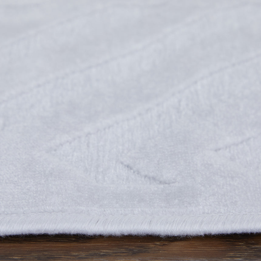 Feizy Saphir Mira Modern Geometric - White Area Rug - Clearance