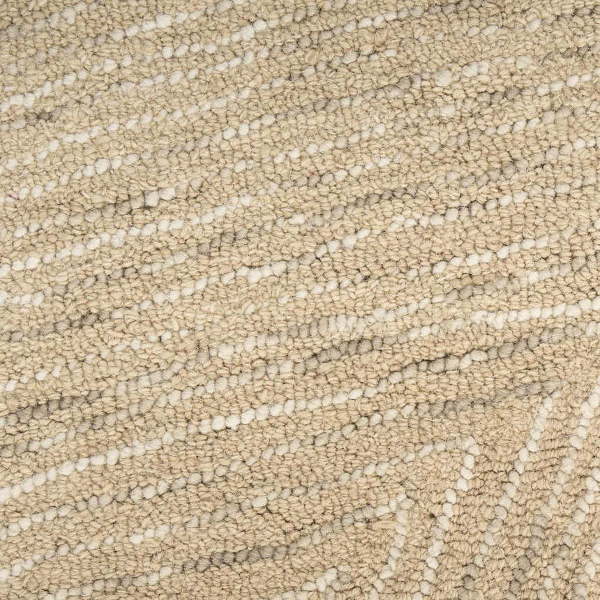 Close-up of the DKNY Pure Angles Camel rug showing its textured pile and subtle geometric pattern.