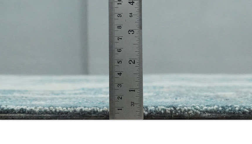 French Design Aubusson Custom Made Ivory and Blue Hand Tufted Wool Area Rug