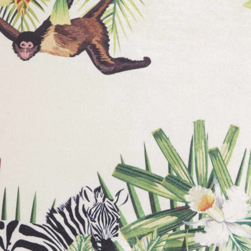 Mina Victory Lifestyle Velvet Jungle Multicolor Indoor Throw Pillow