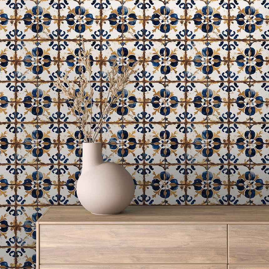Sintra Blue and Gold Tile