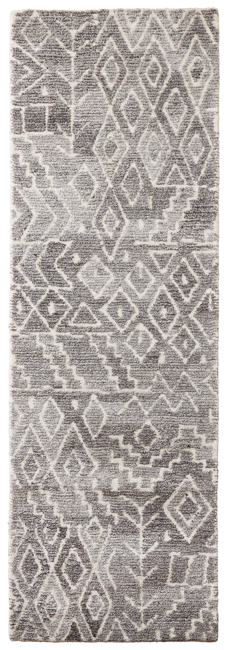 Feizy Asher Transitional Distressed - Gray/White Area Rug - Clearance