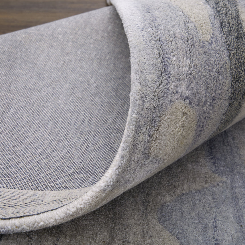 Feizy Dryden Transitional Abstract - Blue/Gray/Taupe Area Rug