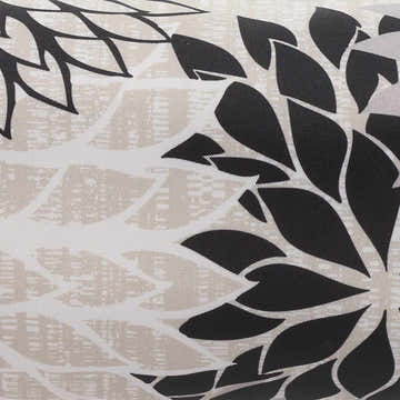 Mina Victory Aloha Indoor/Outdoor Black White Throw Pillow