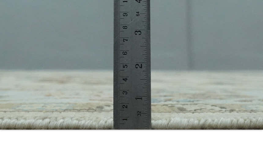 Hand Knotted Beige and Ivory Multi Size Traditional Oushak Wool Area Rug