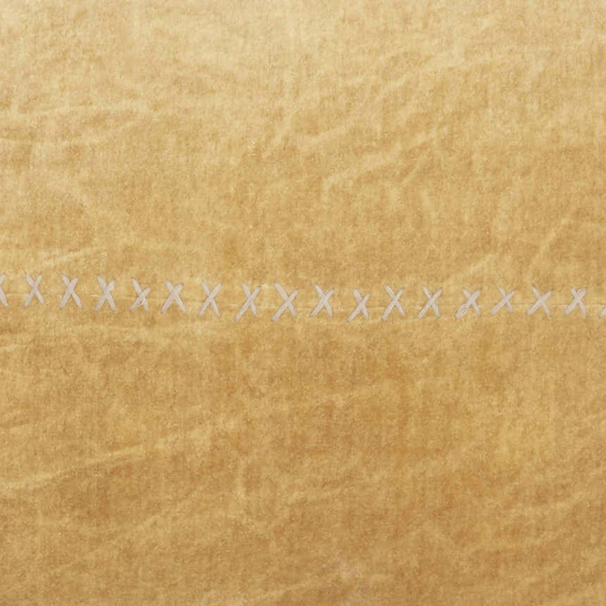 Mina Victory Sofia Stitch Velvet Frills Yellow Indoor Throw Pillow - Clearance