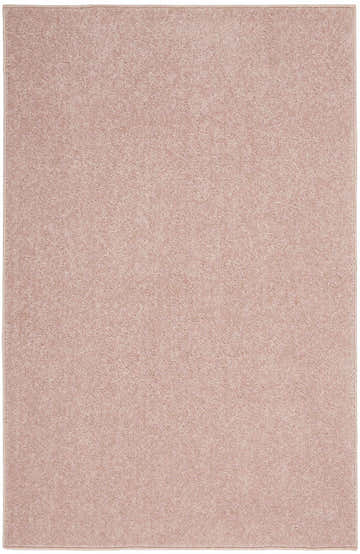Close-up of the textured Nourison Essentials Pink Outdoor Area Rug. The rug is machine-made of 100% Polypropylene.