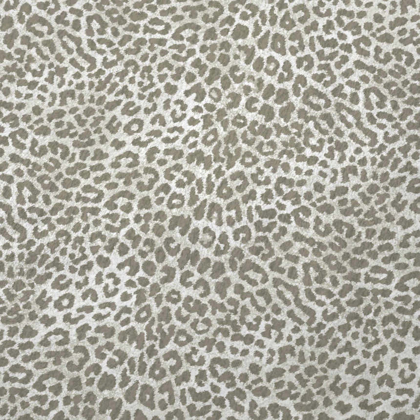 Close-up of Dalyn Machine Akina AK2 Stone Washable Area Rug; chestnut and ivory leopard print pattern.
