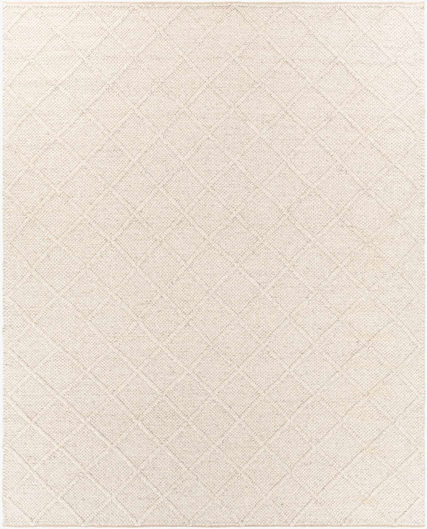 Syosset Beige Trellis Wool&Viscose Area Rug