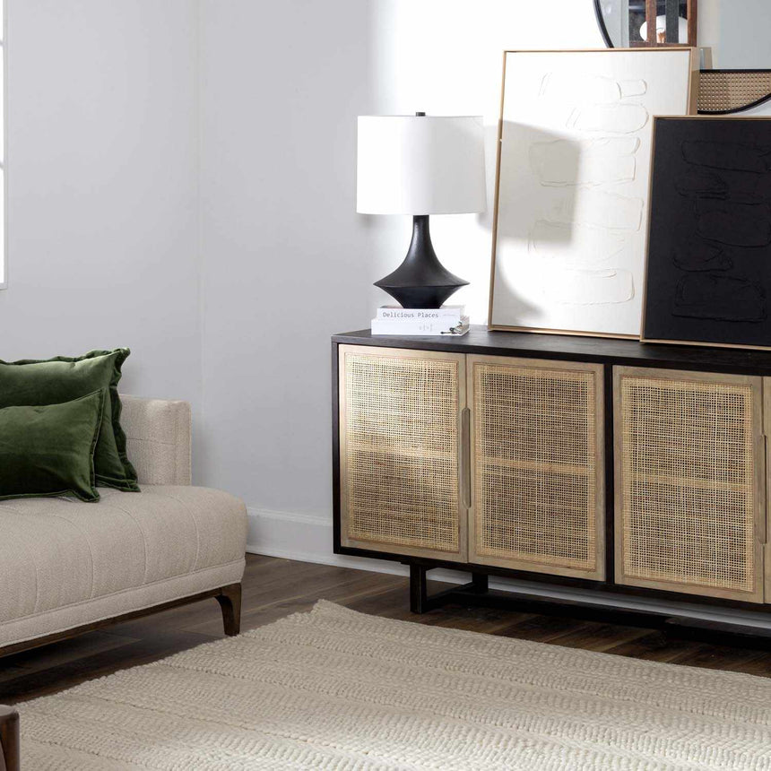 Almedia Black Metal Contemporary Table Lamp