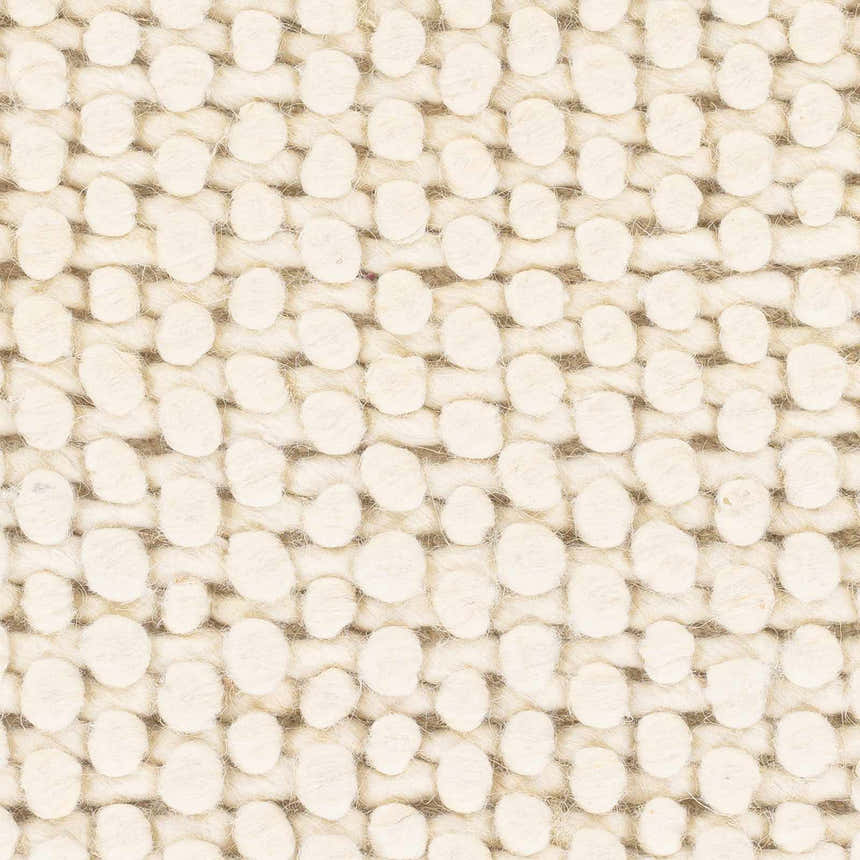 Sample Lucerne Plain Cream Wool Rug LNE-1000