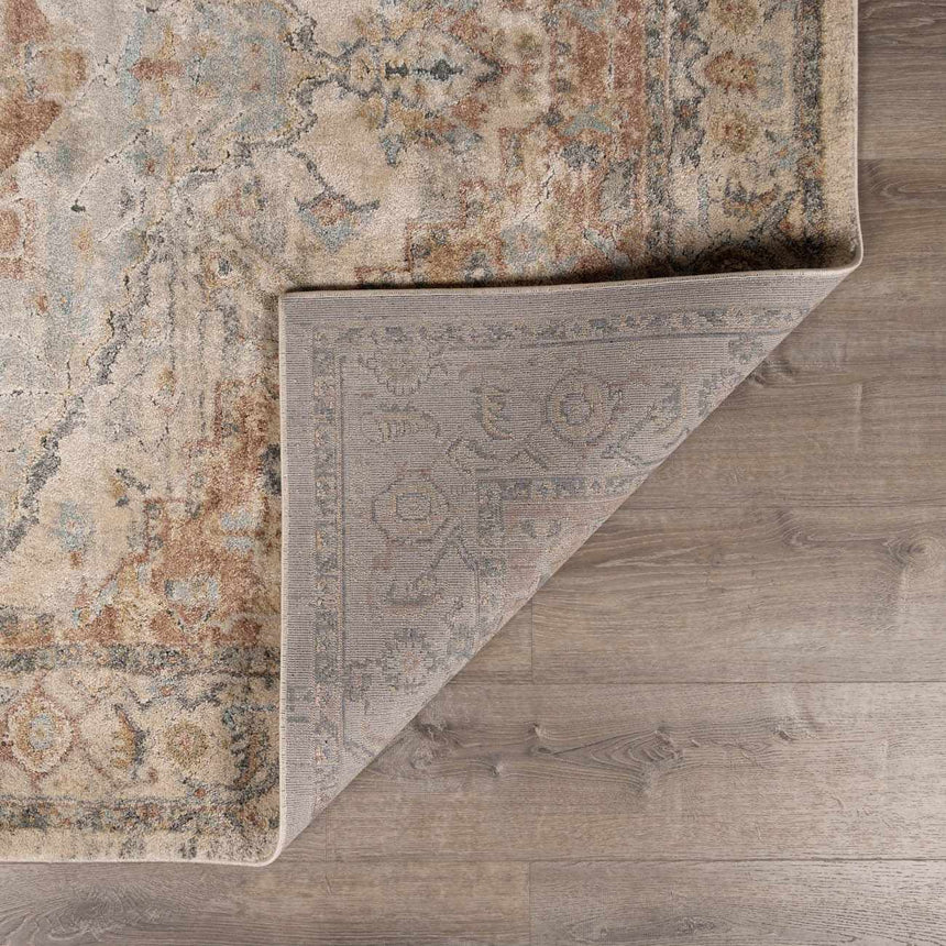 Vaeda Blue & Beige Thick Luxe Rug