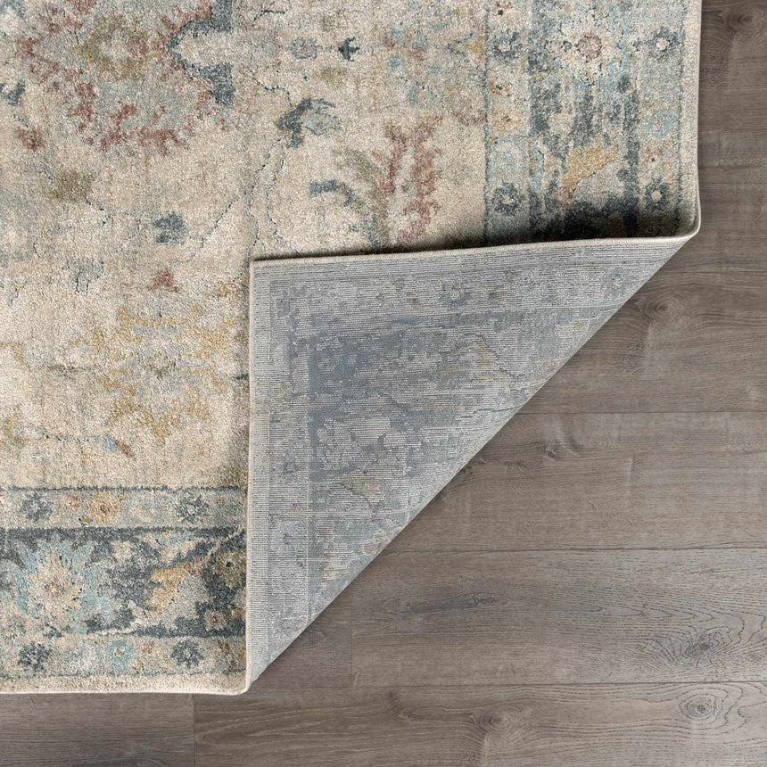 Ahmaud Beige & Light Gray Thick Luxe Area Rug