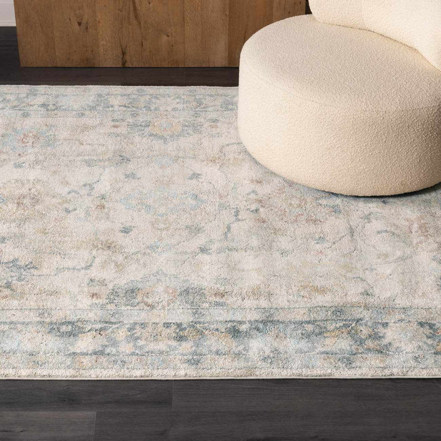 Ahmaud Beige & Light Gray Thick Luxe Area Rug