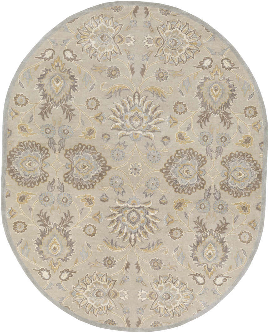 Made to Order Custom Size Conesus Hand Tufted Ivory & Taupe 1192 Area Rug